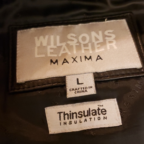 Wilson's Leather Maxima Blk Jacket Size Large - Picture 6 of 8